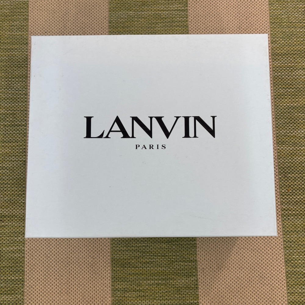 Lanvin Paris Empty Shoe Box Bumper-Lite Curb Sneakers 42 Storage Organizing